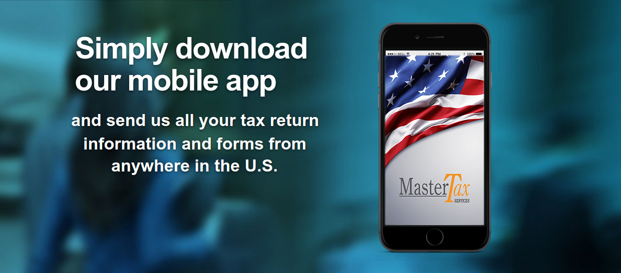 Master Tax Service Mobile App header image